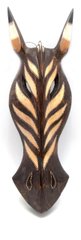 Маска "Зебра" расписная деревянная (51х16х5 см), K329626 - фото товара