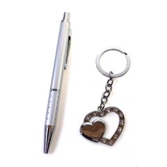 Ручка с брелоком "Сердечки" (17,5х9х2 см)L, K319910L - фото товару