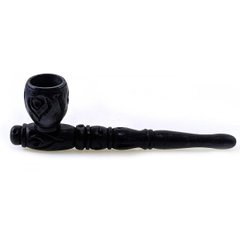 Трубка для куріння дерев'яна чорна (17х6х3 см) (6 ") C, K318380C - фото товару