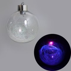 Ялинкова куля LED "Нитки" 10см, K2742323OO9976-10 - фото товару