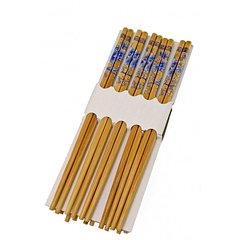 Палички для їжі бамбукові (10 пар) (24,5х9х1,5 см), K334189 - фото товару