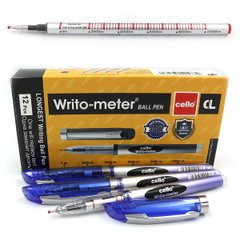 Ручка масляная CL"Writo-meter" 10км, 0,5мм, синяя, без/этик., K2737213OO8048-BL - фото товара