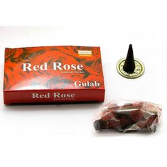 Red rose (Красная роза)(Darshan)(12/уп) конусы, K330080D - фото товара