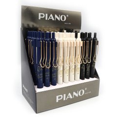 Ручка автомат масло "Piano" 0.7мм син., mix, K2753568OO016-PT - фото товару