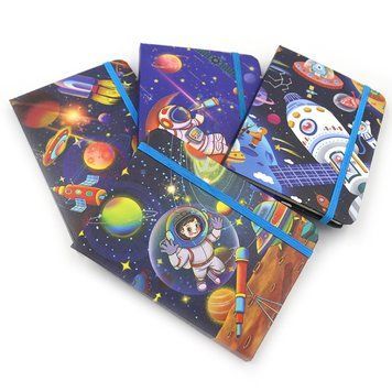 Блокнот на резинке "Space" 10,5*14,5см mix4,1шт/этик, K2753776OO64946BD - фото товара
