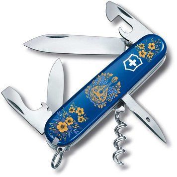 Ніж "Victorinox" Spartan Ukraine 91мм/12функ/син /Українські мотиви, 1.3603.2_T1370u - фото товару