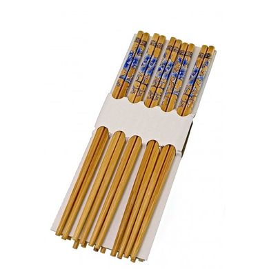 Палочки для еды бамбуковые (10 пар) (24,5х9х1,5 см), K334189 - фото товара