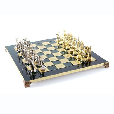 S7GRE шахи "Manopoulos", "Дискобол", латунь, у дерев. футлярі, зелені, 36х36см, 4,8 кг, S7GRE - фото товару