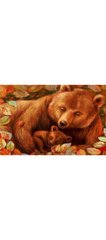 Раск-ка по номер.20*30см J.OttenМедведь с медвеж-м OPP (холст на раме краски+кисти, K2750515OO2121RAS - фото товара