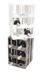 Підставка для вина на 6 пляшок "Ящик", вертикальний, MBD6V - фото товару