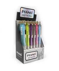 Ручка автомат масло "Piano" 0.7мм син., mix, K2753569OO017-PT - фото товару