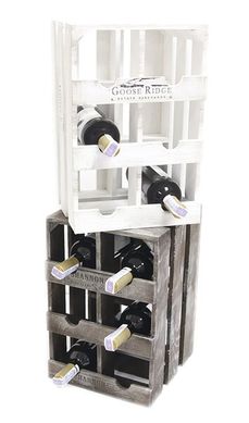 Подставка для вина на 6 бутылок "Ящик", вертикальный, MBD6V - фото товара