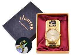 Запальничка-години в подарунковій коробці Lighter (Турбо полум'я) №XT-69 Gold, №XT-69 Gold - фото товару