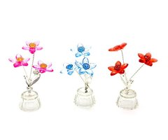Квітка кришталева (3 квітки)(8402)(4,5х4,5х10см), K318864 - фото товару