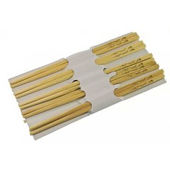 Палички для їжі бамбукові (10 пар) (28х14х2 см), K334192 - фото товару