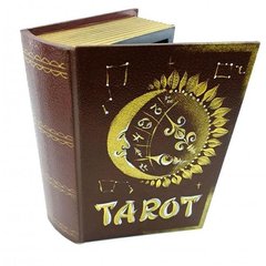 Шкатулка "Таро" (19,5х14х6 см), для зберігання карт таро коричнева, K334851 - фото товару
