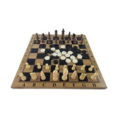 Ігровий набір нарди, шахи, шашки (47,5х47,5х2 см), K335204 - фото товару