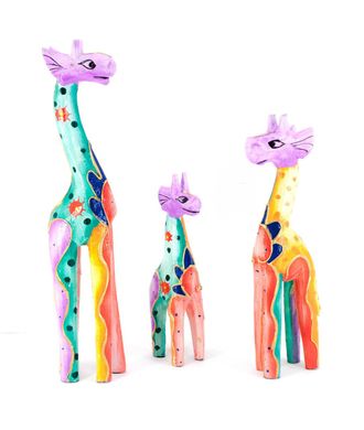 Жирафы 3 шт деревянные (25х5,5х3 см 19,5х5х3 см 15х4х3 см), K329851 - фото товара