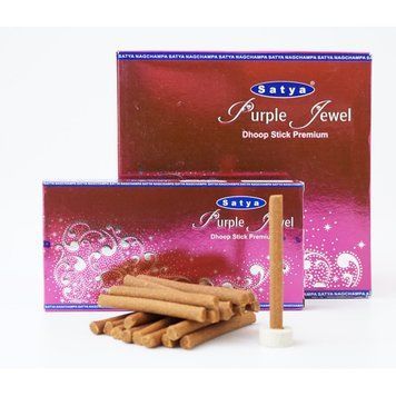 Satya Purple Jewel DHOOP (безосновні) Фіолетова коштовність, K89130070O1807716366 - фото товару