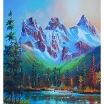 Алмазная мозаика по номерам 40*50 "Горы" карт уп. (полотно на раме), K2755379OO71161_BGLE - фото товара