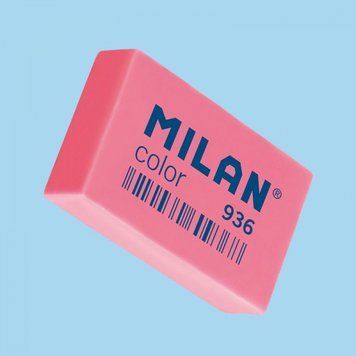 Ластик прямоугольный розов."TM MILAN" 3,9*2,3*0,9см, mix, K2739517OO936CPM - фото товара