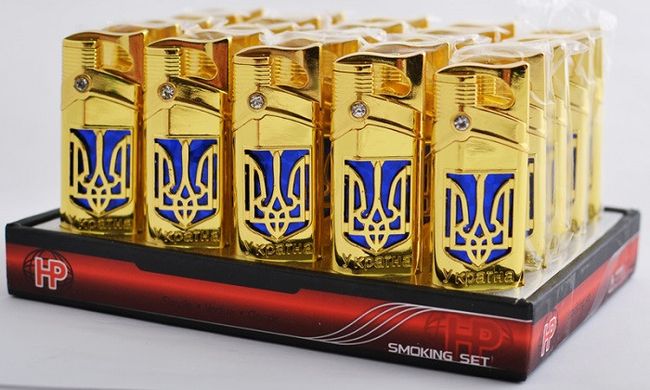 Зажигалка карманная Украина (турбо пламя) №4568, №4568 - фото товара