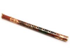 Флейта розписна бамбук (35х2,5х2,5 см), K329618 - фото товару