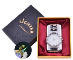 Запальничка-години в подарунковій коробці Lighter (Турбо полум'я) №XT-69 Silver, №XT-69 Silver - фото товару