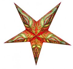 Светильник Звезда картонная 5 лучей Red Green Unicorn Zari, K89050093O1137471930 - фото товара