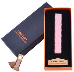 USB запальничка в подарунковій упаковці Lighter (Спіраль розжарювання) №HL-47 Pink, №HL-47 Pink - фото товару