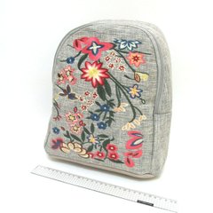 Рюкзак кожа/ткань с вышивкой " Весна" 31*27*11см, K2736385OO2858IMG - фото товара