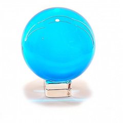 Куля кришталева на підставці блакитна (d-11 см), K332358 - фото товару
