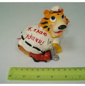 Сувенір кер. скарбничка "Тигр доктор" 1/S, K2707658OO5249 - фото товару