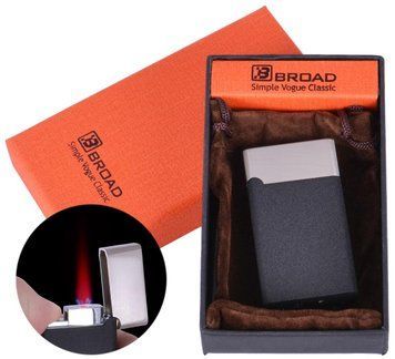 Зажигалка газовая в подарочной упаковке Broad (Турбо пламя) №XT-4976 Black, №XT-4976 Black - фото товара