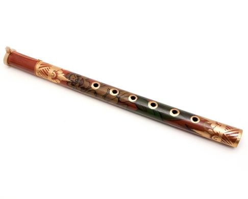 Флейта расписная бамбук (35х2,5х2,5 см), K329618 - фото товара