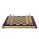 S8RED шахматы "Manopoulos", "Mинойский воин",латунь, в деревянном футляре, красные, фигуры золото/серебро,36х36см, 4,8 кг
