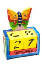 Календар настільний "Метелик" дерево (14,5х10,5х5 см), K329614D - фото товару