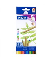 Набір кольорових олівців шестиугольн. ТМ "MILAN" 12шт., D3,5mm, K2738641OO0722112 - фото товару