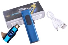 USB запальничка в подарунковій упаковці Lighter (Спіраль розжарювання) №HL-59 Blue, №HL-59 Blue - фото товару