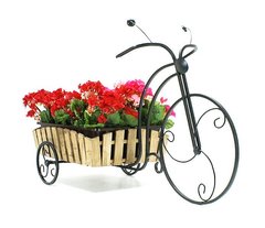 Кованая подставка для цветов Кантри "Велосипед большой 1", V1BK - фото товару