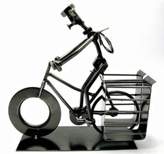Техно-арт подставка под ручки "Велосипедист" металл (19х21х7,5 см)(C103), K319338 - фото товара