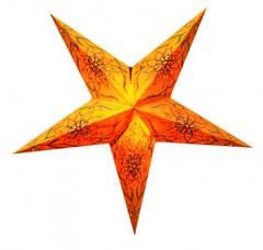 Светильник Звезда картонная 5 лучей ORANGE FLOWER EMBD., K89050108O1137471956 - фото товара