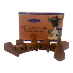 Relaxation Backflow Dhoop Cone (Релаксация)(Satya) 10 конусов в упаковке, K334993 - фото товара