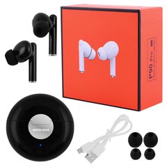 Бездротові навушники P90 Pro Moin Max 5.0 з кейсом, black, SL7995 - фото товару