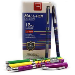 Ручка "CL" "Stripes", 0,7 мм, синя, mix, без/етика., K2745462OO1811-CL - фото товару
