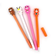 Ручка дитяча з іграшкою "Bear" гелева, синя, mix, 12шт/етик., K2754426OO085A - фото товару