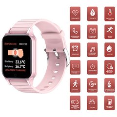 Smart Watch T96, температура тела, pink, SL7580 - фото товара