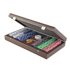 PXL20.300 набір для покеру "Manopoulos", у дерев'яному футлярі 39х22см, 5 кг, PXL20.300 - фото товару