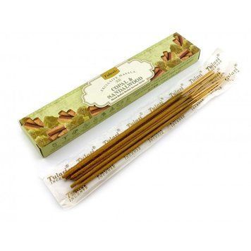Copal & Sandalwood Incense Stiks 15 g (повиткові пахощі Наг Чампа та Сандал 15 г) (Tulasi), K334391 - фото товару