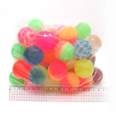 Куля стрибун "Різнобарвний" 4,5 см в OPP, mix, K2735365OO9033-4.5 - фото товару